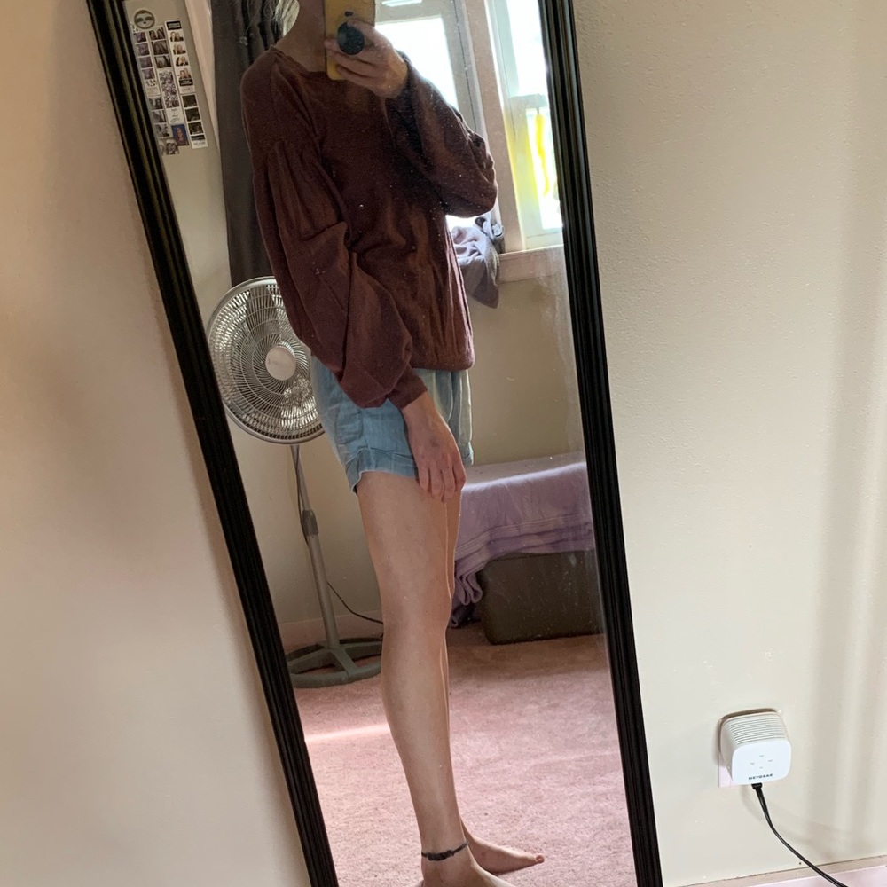 AE Long Puff Sleeve Sweater